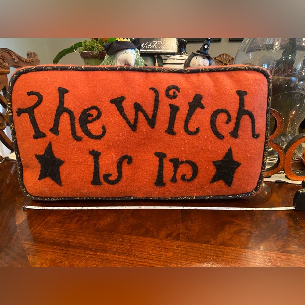 The Witch is In Pillow Sample House